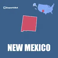 Mappa degli Stati Uniti con lo stato del New Mexico dove conviene aprire stabilimento produttivo