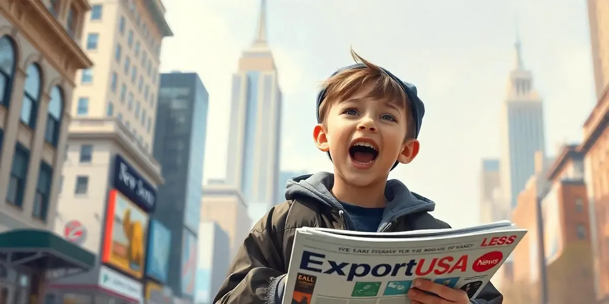 Newsboy annuncia uscita del nuovo magazine ExportUSA per le strade di New York