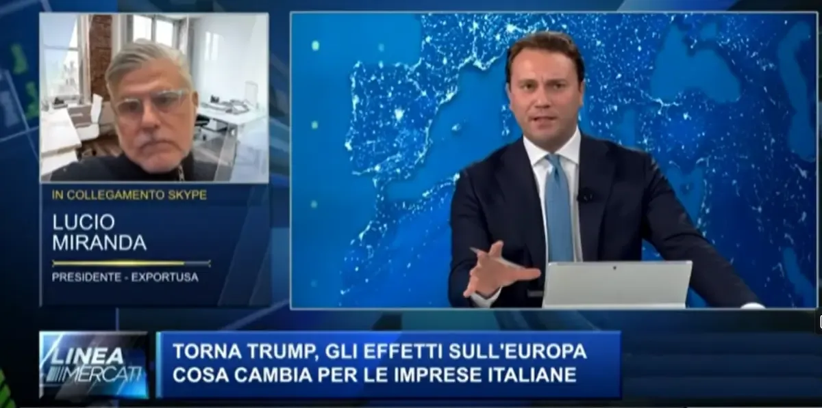 Lucio Miranda Presidente di ExportUSA intervistato sulle conseguenze elezione Trump per le imprese italiane